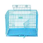 JAINSONS PET PRODUCTS 36-inch Metal Dog Cage (Blue, Large)