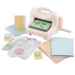 Vaessen Creative Cut Easy + A5, Large Die Cutting and Embossing Machine, Starter Kit Including Coloured Cardboard, Cutting Dies and Embossing Folder, Dies for Crafts and Embossing, Ideal for Card