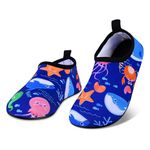 Kids Water Shoes Toddlers Swim Beach Shoes, Infant Wet Swimming Pool Shoes for Boys Girls Non-Slip Quick Dry Aqua Socks, Soft Skin Barefoot Baby Holiday Essentials for Garden Sea Waliking Wetsuit