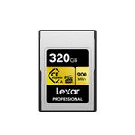 Lexar Professional 320GB CFexpress Type A 900MB/s Gold Series Card