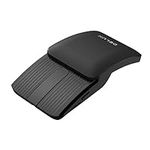 DeLUX Foldable Bluetooth Mouse, Portable Mini Sliding Wireless Mouse, Touch Scrolling, Rechargeable, Multi-Device, 1600 DPI, Slidable Folding Lightweight Pocket Mouse for Laptop/PC/Mac (Black)