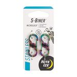 Nite Ize LSBM-07-2R3 S-Biner MicroLock Locking Keychain Carabiner, Spectrum