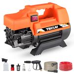 TEXUM TX-15 Portable high Pressure Car Washer Machine for Washing car, Bike, Vehicles, 150 Bar Max Pressure and 2.0 KW Motor Power. (Updated Model)