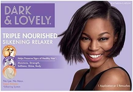 Dark and Lovely Healthy-Gloss 5 Shea Moisture No-Lye Relaxer Kit, Super 1 ea (Pack of 2)