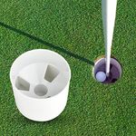 Mokernali Golf Putting Cup, Portable Golf Hole, Golf Hole Cup Putting Yard Garden Backyard Practice Stick Golf Training Aids, Ideal for Outdoor, Indoor Golf Practice and As a Gift for Golfers