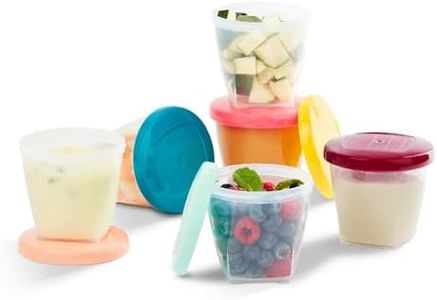 Babymoov Leak Proof Storage Bowls of 6x250 ml | BPA Free Containers with Lids, Ideal to Store Baby Food or Snacks for Toddlers