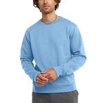 Champion Men's Powerblend Fleece Pullover Sweatshirt, Swiss Blue, X Large