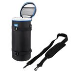 JJC Water Resistant Deluxe Lens Pouch with Strap for Sony FE 200-600mm F5.6-6.3G OSS, Nikon Nikkor Z 600mm F6.3 VR S, Z 180-600mm F5.6-6.3 VR Lens & Other Lens Diameter and Height Below 14 x 37cm