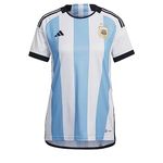 adidas Argentina Women's Home World Cup Jersey (as1, Alpha, l, Regular, Regular, Large) White/Light Blue