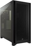 CORSAIR 4000D AIRFLOW Tempered Glass Mid-Tower ATX Case - High-Airflow - Cable Management System - Spacious Interior - Two Included 120 mm Fans - Black