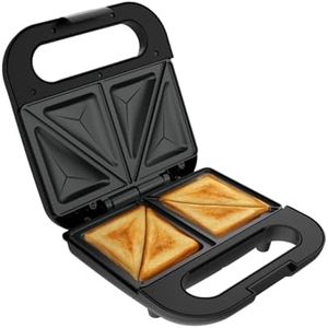 Havells Quick Crunch Sandwich Maker |2 slice sandwich maker| 800 W| Power Indicator Light| Food Grade Non-Stick Plates| Heat Resistant Body| Quick Heating|2 Years Door Step Warranty by Havells (Black)