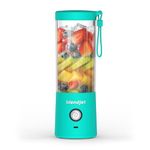 BlendJet Portable Blender for Smoothies & Shakes - 16oz BlendJet 2 Cordless Personal Small Blender, USB-C Rechargeable & Self Cleaning - Mini Travel Blender with Stainless Steel Blade, Mint