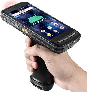 MUNBYN Android Barcode Scanner Full Screen, 8000mAh Mobile Computer, 1D/2D QR Zebra SE4710 Engine, Handheld Android 13, PDA for WMS, 4G Wi-Fi Inventory Barcode Scanner