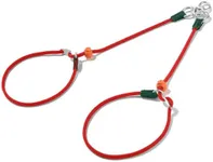 Howgo Double Slip Leash Slip Lead with Double Handles| Dual Dog Leash Lead for 2 Dogs,360° Swivel No Tangle | Dog Training Leash and Collar