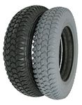 The Aftermarket Group Wheelchair Tire, Flat Free, Flat Tread, Grey, 14" X 3", TAG114291