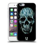 Head Case Designs with Zebra Skulls In Animal Prints Soft Gel Case and Matching Wallpaper Compatible With Apple iPhone 6 / iPhone 6s