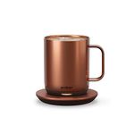 Ember Temperature Control Smart Mug 2, 10 Oz, Copper, 1.5-Hr Battery Life - App Controlled Heated Coffee Mug - Improved Design, 10 fluid_ounce