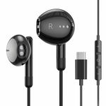 USB C Headphones for iPhone 17 Air 16 15 Plus Pro Max iPad Pro USB C Earphones with Mic Volume Control USBC Wired Earbuds USB Type C Earphones for Google Pixel 8 7 6A 5 Samsung S25 S24 S23 S22 S21 A55