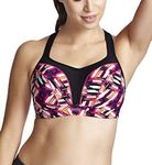 PANACHE womens Underwired Sports Bra Underwear, Black, 36D US