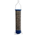 Droll Yankees Whipper Collapsing Perch Squirrel Proof Bird Feeder Mailer, Midnight Blue