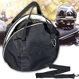 JIYIFOUHY Helmet Bag,Motorcycle Helmet Storage Bag,Lightweight MX Helmet Bag Water-resistant 1680D Oxford with Strap, Reflective Strip (Black)