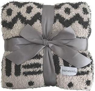 Saranoni Super Soft Blankets for Babies Ultra Soft Double Layer Bamboo Luxury Baby Blanket (Mudcloth, Receiving Blanket 30" x 40")