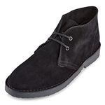 Roamers - Roamers Fashion Desert Boots - Black Real Suede, Mens UK 13 / EU 47