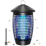 TMACTIME Bug Zapper, 4500V 20W UV Mosquito Killer Lamp, Electric Hangable Bug Zapper Light, Circular Fly Insect Trap Killer for Bedroom Home Backyard Garden and Barbecue Picnic