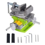 Rotary Table 90 ° 3" Cross Slide Drill Press Vise Horizontal Precision Milling Drilling Machine Vernier Reading Milling Drilling Boring