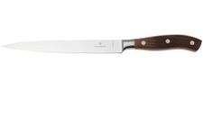 Victorinox Grand Maître, Filleting Knife, Extra Sharp Blade, Straight Edge, 20 cm, Wooden Handle, Stainless Steel, Brown