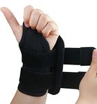 Carpal Tunnel Wrist Brace, Adjustable Wrist Support Brace, Night Wrist Sleep Supports Splints Arm Stabilizer (Left Hand, S/M, Black)