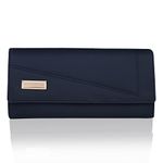 ALSU Women Peacock Blue Wallet Hand Clutch | phone pocket | 4 card pockets (arf-003peablu)