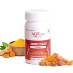 AGEasy (Max Group) Joint Care Knee Comfort For Reliving Pain, Flexibility, Reduce Inflammation| Patented Formula Curqlife (Turmeric) Aflapin (Boswellia) & Black Pepper- 30 D, Capsule