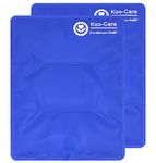 Koo-Care Extra Large Reusable Flexible Gel Ice Pack for Hot Cold Therapy - Great for Shoulder, Back, Hip, Knee, Ankle, Foot - Pain Relief for Sports Injuries, Swelling - (XL, 11" x 14") Pack of 2