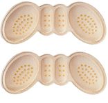 SILENCIO Self Adhesive Protector Heel Grips Liner Cushions for Loose Shoes Prevent Heel Slip Foot Pain Rubbing Back of Heel Pads for Men Women Filler Improved Shoe Fit and Comfort Fawn