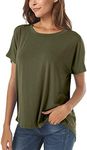 Herou Short Sleeve High Low Tops fo
