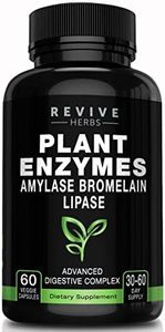 Advanced Plant Based Digestive Enzymes - Aspergillopepsin, Amylase, Bromelain, Lipase, Protease, Papain & More - Supports Gastrointestinal & Immune Health & Overall Digestion