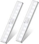 Under Cabinet Lighting - OxyLED Battery Operated 10 LED Motion Sensor Closet Lights, Wireless Stick-on Anywhere Motion Sensor LED Strip Lights for Cabinet, Closet, Hallway, Stairs, Pantry