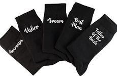 Wedding Socks for Groom, Best Man, Groomsman, Father of Bride, Wedding Socks (Best Man)