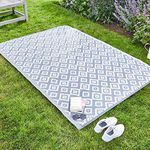 Garden Mile Large Al Fresco Rugs Mats Indoor Outdoor Patterned Runner Ideal for Patio Lawn Terrace Balcony Hall Kitchen Driveway Walkway Water Resistant UV Resistant 100% Polypropylene Hand-Tufted