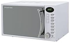 Russell Hobbs RHM1714WC 17 L 700 W White Digital Solo Microwave with 5 Power Levels, Digital Clock and Timer, 8 Auto Cook Menus, Automatic Defrost, Easy Clean