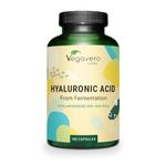 Vegavero Hyaluronic Acid Supplements | NO Additives, Lab-Tested | High Strength 600 mg with 800-1500 kDa | 180 Capsules (6 Months) | Vegan