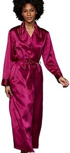 Julianna Rae Women's Ariadne 100% Silk Robe, Cerise, XS