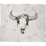 Deny Designs Kangarui, Romantic Boho Buffalo Iii, Fleece Throw Blanket, Small, 40" x 30"