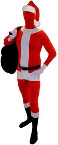 AltSkin Full Body Stretch Fabric Suit (XS, Santa Claus)