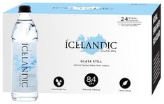Icelandic Glacial Premium Still Water 330ml Glass Bottles x 24 Per Pack – Alkaline/Low PH, Recycled Packaging, BPA Free, Carbon Neutral from Icelandic Spring. Low TDS and Mineral Content