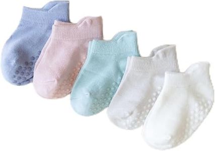 KYTE BABY Ankle Socks Combo 5-Pack in Pastel w/Grips