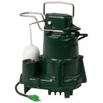 Zoeller 98-0001 1/2 HP 72 GPM 1-1/2-Inch Discharge M98 Flow-Mate Cast Iron Automatic Sump Pump with Vertical Float Switch