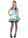 Teen Older Girls Clever Alice 4 Piece Fancy Dress Costume World Book Day Week TV Book Film 10-16 Yrs (12-14 years)