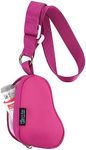 Beautyflier Asthma Inhaler Case Lanyard Holder Keychain Travel Handy Mini Bag for Adults and Kids, Does Not Include Inhaler (Hot Pink)